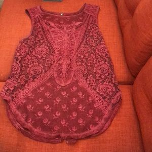 Free People embroidered tank